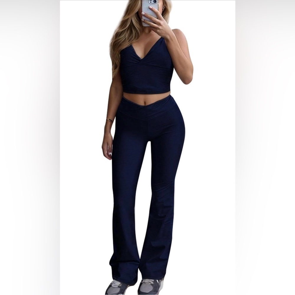 90. Women's Navy Blue Workout and Lounge Set NWOT Size XL